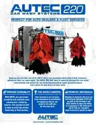 AUTEC Model 220 car wash for auto dealers